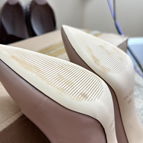 NWOT • Nine West Women's Tatiana Dress Pump • Natural Leather • Size 8.5 • 4in - Picture 16 of 17